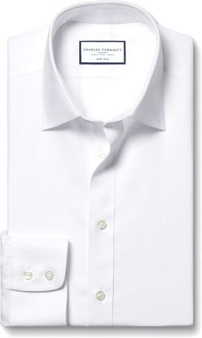 Charles Tyrwhitt Shirts for Men – Twill Non-Iron Formal Dress Shirt – Long Sleeve Cotton Shirt –Extra Slim Fit Classic Collar in Saudi Arabia