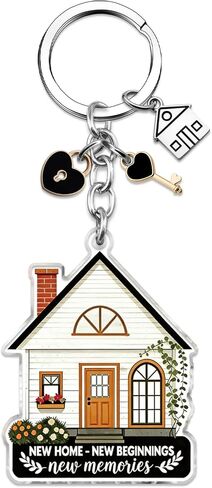 House Warming Gifts New Apartment Keychain Acrylic Housewarming Gifts for New Homeowners Realtor Supplies House Key Chain Best Housewarming Gift 2026 Closing Gift for Home Buyers in Kuwait