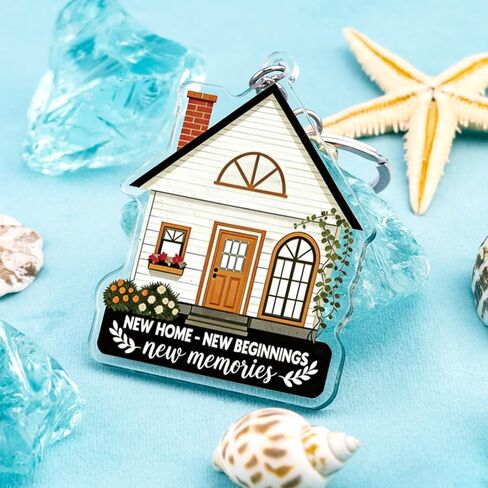 House Warming Gifts New Apartment Keychain Acrylic Housewarming Gifts for New Homeowners Realtor Supplies House Key Chain Best Housewarming Gift 2026 Closing Gift for Home Buyers in Kuwait