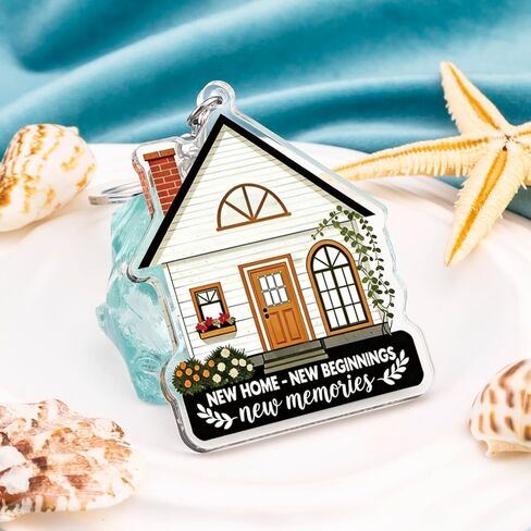 House Warming Gifts New Apartment Keychain Acrylic Housewarming Gifts for New Homeowners Realtor Supplies House Key Chain Best Housewarming Gift 2026 Closing Gift for Home Buyers in Kuwait