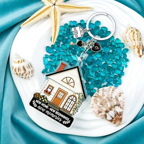 House Warming Gifts New Apartment Keychain Acrylic Housewarming Gifts for New Homeowners Realtor Supplies House Key Chain Best Housewarming Gift 2026 Closing Gift for Home Buyers in Kuwait