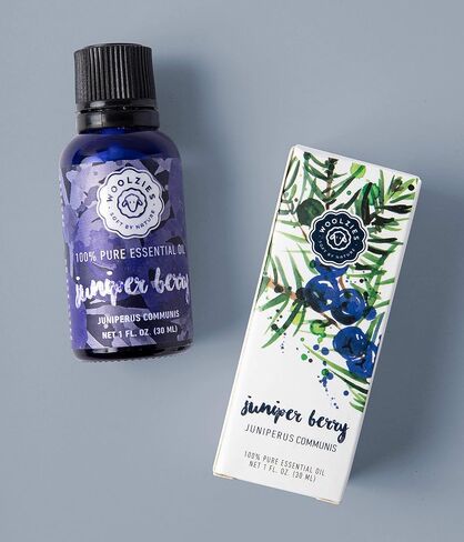 Woolzies Juniper Berry Essential Oil 1 Oz -, Natural Skin Toner, Cleanser, Calming Effect - for Diffusion, Topical & Aromatherapy Use in Kuwait