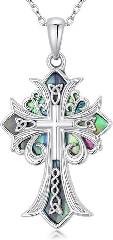 925 Sterling Silver Cross/Moon Goddess/Tree of Life/Celtic Knot Pendant Necklace Protection Amulet Jewelry in Saudi Arabia