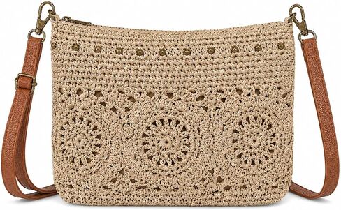 Eiyye Woven Crossbody Bag for Women Lightweight Crochet Purse with Adjustable Strap Inner & Outer Pockets in Saudi Arabia