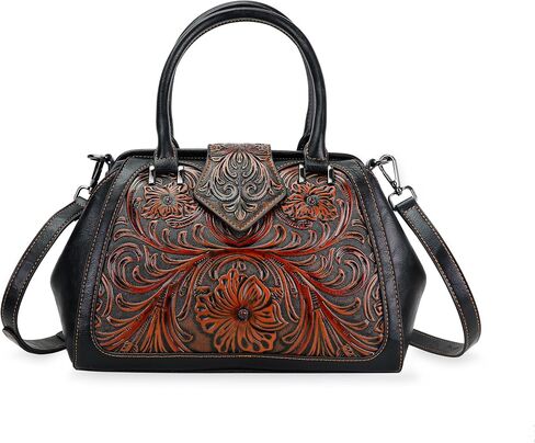 Crossbody Bag For Women Purse and Handbag Tote Bag Vintage Shoulder Bag Embossing Pattern | Vintage in Saudi Arabia