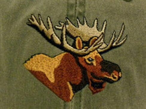 Tom's Bird Feeders Moose Embroidered Cotton Cap Green in Kuwait