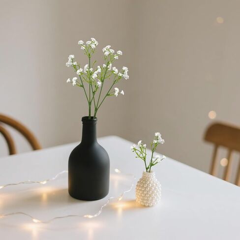24PCS Realistic Artificial Baby’s Breath Flowers - Gypsophila Bouquet for Wedding, Party, Home Decoration | Anti-Shedding, 11 Inch, White Faux Flowers in Saudi Arabia