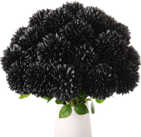 Suncalla 36 Pcs 4th of July Artificial Chrysanthemum Flowers 3.3" Diameter Patriotic Red White Blue Fake Flowers Decor for Memorial Day 250th Anniversary Decor Floral Arrangement Table Centerpiece in Kuwait