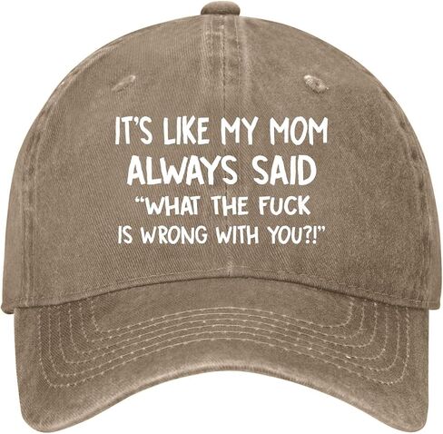 It's Like My-mom Always saids What the-Fuck is Wrong with You Hats for Womens in Kuwait