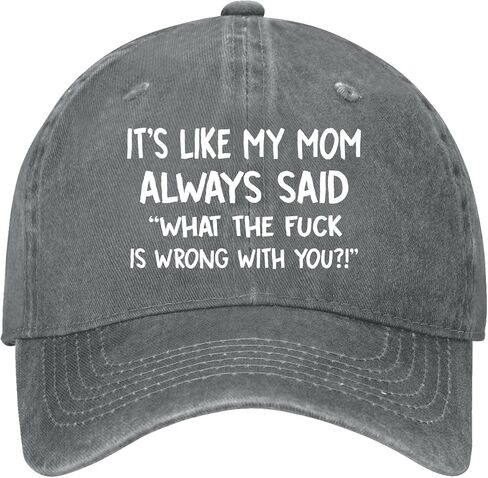 It's Like My-mom Always saids What the-Fuck is Wrong with You Hats for Womens in Kuwait