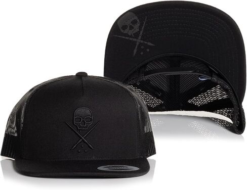 قبعة سائق الشاحنة Sullen Badge Snapback Tattoo Lifestyle Mesh (الولايات المتحدة، ألفا، مقاس واحد، أسود/أسود) in Kuwait