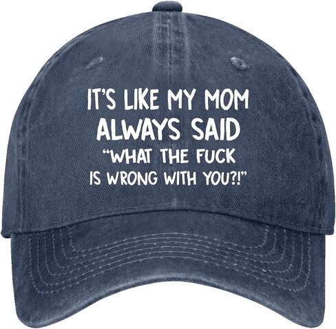It's Like My-mom Always saids What the-Fuck is Wrong with You Hats for Womens in Kuwait