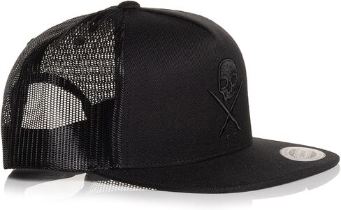 قبعة سائق الشاحنة Sullen Badge Snapback Tattoo Lifestyle Mesh (الولايات المتحدة، ألفا، مقاس واحد، أسود/أسود) in Kuwait