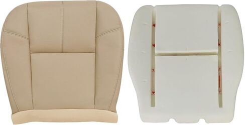 FZJDSD 2PC Gray Driver Side Bottom Replacement Leather Seat Cover & Seat Foam Cushion Compatible with Chevy Silverado Tahoe Avalanche Suburban GMC Sierra Yukon 2007 2008 2009 2010 2011 2012 2013 2014 in Saudi Arabia