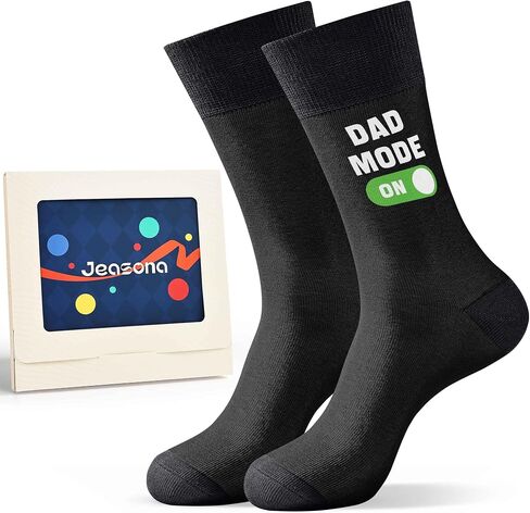 Jeasona Funny Socks Gifts for Men, Fathers Day Birthday Novelty Crew Socks for Dad Grandpa Husband Papa in Saudi Arabia