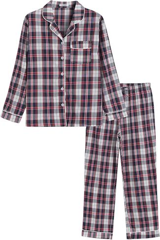 Latuza Women's Petite Cotton Pajamas Set Button Down Pjs Set Petite Length in Kuwait