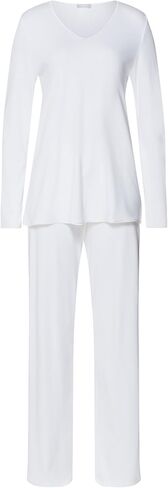 HANRO Cotton Silk V-Neck Cotton Pajama Set in Kuwait
