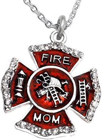 Firefighter's Wife's Necklace, Earring, Bracelet Set, Hypoallergenic Safe-Nickel, Lead, Cadmium Free in Saudi Arabia