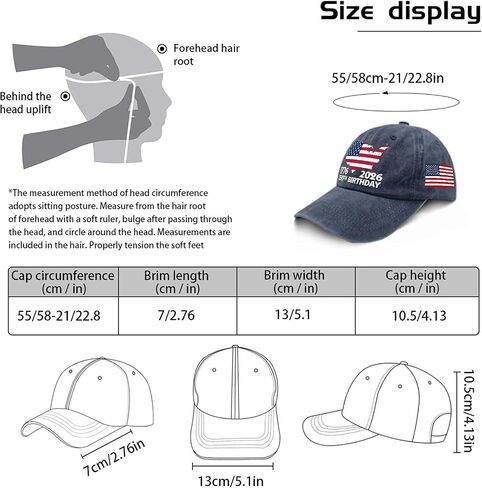 250 Years 1776-2026 Hats Golf Cap for Women in Kuwait