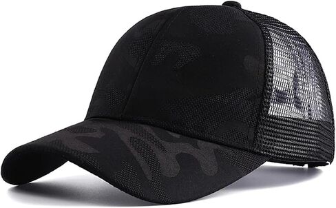 Summer Camouflage Baseball Cap - Outdoor Breathable Golf Cap, Women's Ponytail Hole Baseball Cap in Saudi Arabia