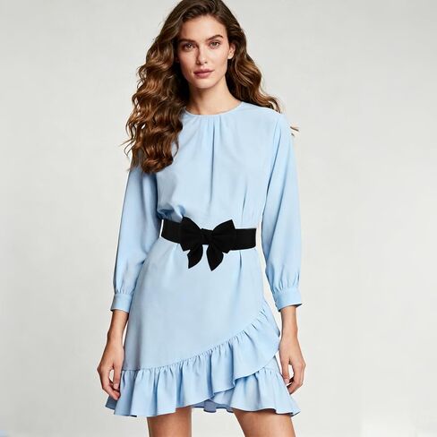 Women Elastic Waist Belt Vintage Bowknot Elastic Bow Belt for Party Casual Matching Women Dresses in Saudi Arabia