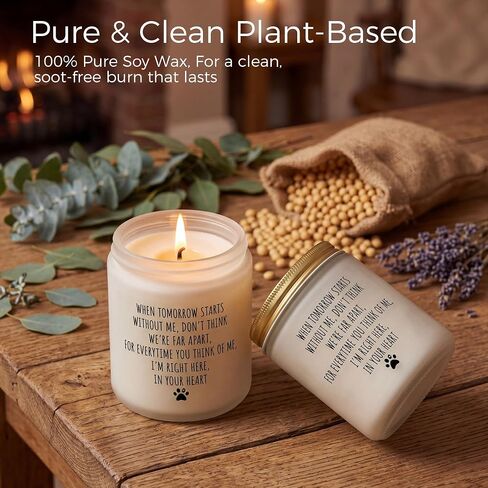 Dog Memorial Gifts for Loss of Dog, Pet Memorial Gifts for Doggie Cat Passing Away, Sympathy Candle for Loss of Dogs Sympathy Gift, Bereavement Remembrance Grief Condolence Gift for Pet Lovers Friends in Saudi Arabia