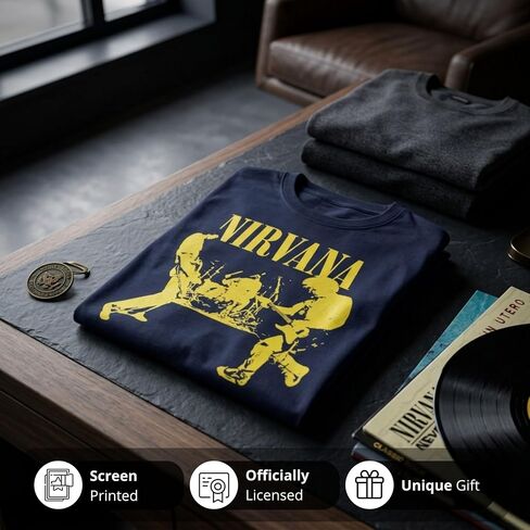 Nirvana Live On Stage Soft Style T-Shirt Officially Licensed in Saudi Arabia