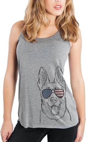 Inkopious Patriotic Brutus the German Shepherd Triblend T-Shirt in Saudi Arabia