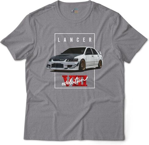 Calibear Prints Lancer Evolution VIII Evo 8 Japanese Tuner Car Graphic Art T-Shirt in Kuwait
