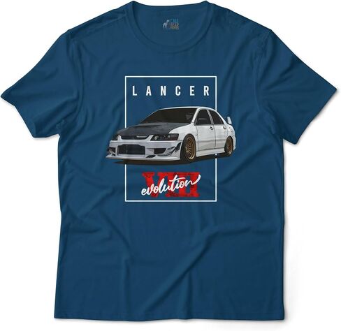 Calibear Prints Lancer Evolution VIII Evo 8 Japanese Tuner Car Graphic Art T-Shirt in Saudi Arabia