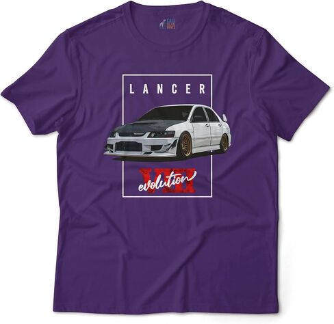 Calibear Prints Lancer Evolution VIII Evo 8 Japanese Tuner Car Graphic Art T-Shirt in Kuwait
