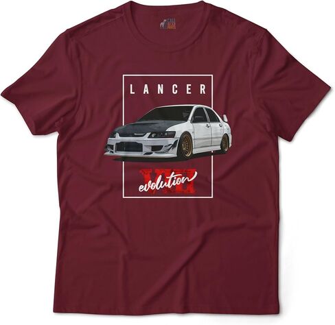 Calibear Prints Lancer Evolution VIII Evo 8 Japanese Tuner Car Graphic Art T-Shirt in Kuwait