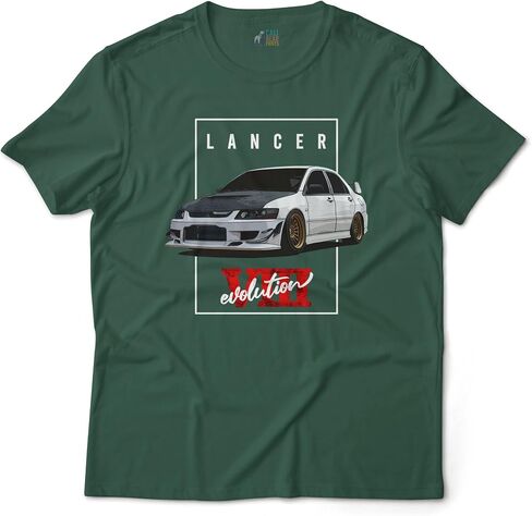 Calibear Prints Lancer Evolution VIII Evo 8 Japanese Tuner Car Graphic Art T-Shirt in Kuwait