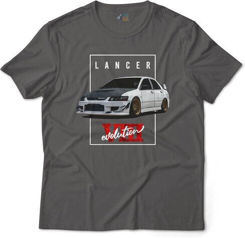 Calibear Prints Lancer Evolution VIII Evo 8 Japanese Tuner Car Graphic Art T-Shirt in Kuwait