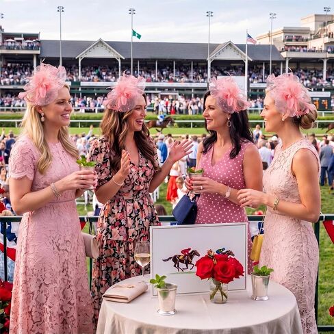 8 Pcs Fascinators Hat, 20s 50s Pillbox Hat, Flower Mesh Ribbons Feathers on a Headband and a Clip, Cocktail Tea Party Headwear Gift for Women Costume Accessories, Photo Pink in Saudi Arabia
