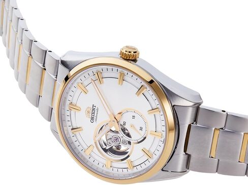 ساعة Orient RN-AR0006S أوتوماتيكية للرجال، ميكانيكية شبه هيكلية معاصرة، قلب مفتوح، أبيض، ساعة Orient، ميكانيكية in Kuwait
