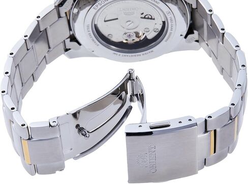 ساعة Orient RN-AR0006S أوتوماتيكية للرجال، ميكانيكية شبه هيكلية معاصرة، قلب مفتوح، أبيض، ساعة Orient، ميكانيكية in Kuwait
