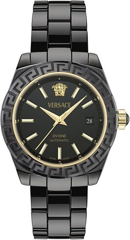 Versace DV One Collection Luxury Womens Watch Timepieces with a Black Bracelet and Dial Featuring a Black Ceramic Case in Kuwait