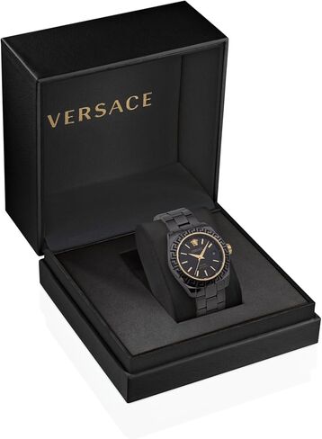 Versace DV One Collection Luxury Womens Watch Timepieces with a Black Bracelet and Dial Featuring a Black Ceramic Case in Kuwait