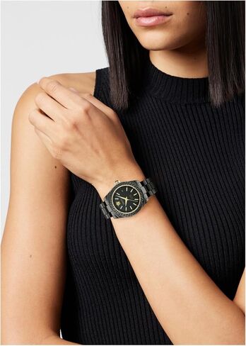 Versace DV One Collection Luxury Womens Watch Timepieces with a Black Bracelet and Dial Featuring a Black Ceramic Case in Kuwait