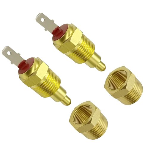 Fan Thermostat Temperature Switch with 3/8" NPT Male Thread 185 to 170 Degree Electric Engine Cooling Fan Thermostat Temperature Sensor Switch Fits 10" 12" 14" 16" Fan (2 PCS) in Kuwait