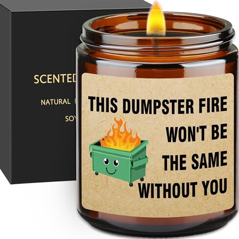 Sarcastic Farewell Gifts Candle - Going Away Gift for Coworker, Retirement Gifts, Funny Goodbye Gift for Friends, Boss, Colleague Work Bestie - Leaving Job Presents, Hbestie Soy Wax Candle in Saudi Arabia