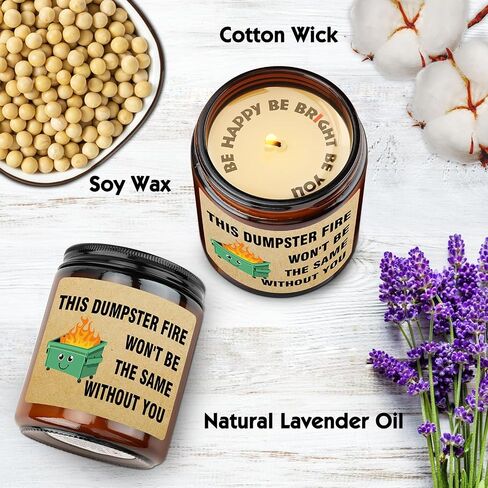 Sarcastic Farewell Gifts Candle - Going Away Gift for Coworker, Retirement Gifts, Funny Goodbye Gift for Friends, Boss, Colleague Work Bestie - Leaving Job Presents, Hbestie Soy Wax Candle in Saudi Arabia