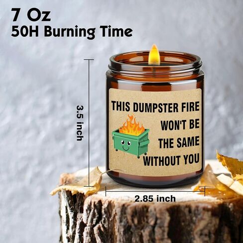 Sarcastic Farewell Gifts Candle - Going Away Gift for Coworker, Retirement Gifts, Funny Goodbye Gift for Friends, Boss, Colleague Work Bestie - Leaving Job Presents, Hbestie Soy Wax Candle in Saudi Arabia