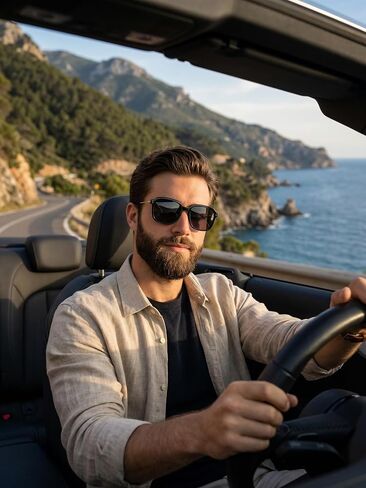 Oak Designer Sunglasses for Men & Women, Oversized Aviator | Vintage Style in Kuwait