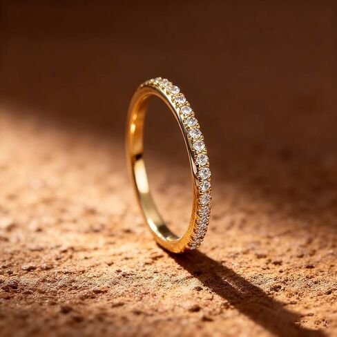 1pc Minimalist Micro Inlay Ring Unisex For Men and Women Fine Jewelry Daily Life Dating Decor For Prom Party in Kuwait