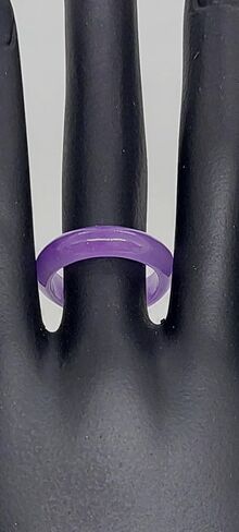 LAVENDER Jade Ring. Purple Ring. Band Jade Ring for her/him. Gemstone Ring. Lavender JADE for a Lover Ring. Ring size Available: 4.1/2, 5.1/2 ,6, 6.1/2 /7,8, 8.1/2, 9, 9.1/2, 10.1/2, 11, 12, 13 in Kuwait