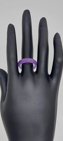 LAVENDER Jade Ring. Purple Ring. Band Jade Ring for her/him. Gemstone Ring. Lavender JADE for a Lover Ring. Ring size Available: 4.1/2, 5.1/2 ,6, 6.1/2 /7,8, 8.1/2, 9, 9.1/2, 10.1/2, 11, 12, 13 in Kuwait