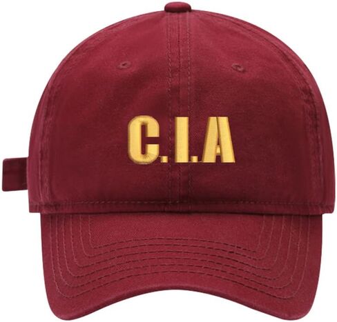 Mens Baseball Caps CIA Embroidered Adjustable Washed Cotton Dad Hat in Kuwait