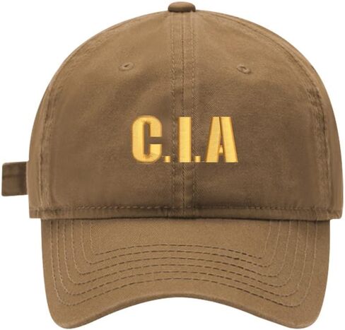Mens Baseball Caps CIA Embroidered Adjustable Washed Cotton Dad Hat in Kuwait